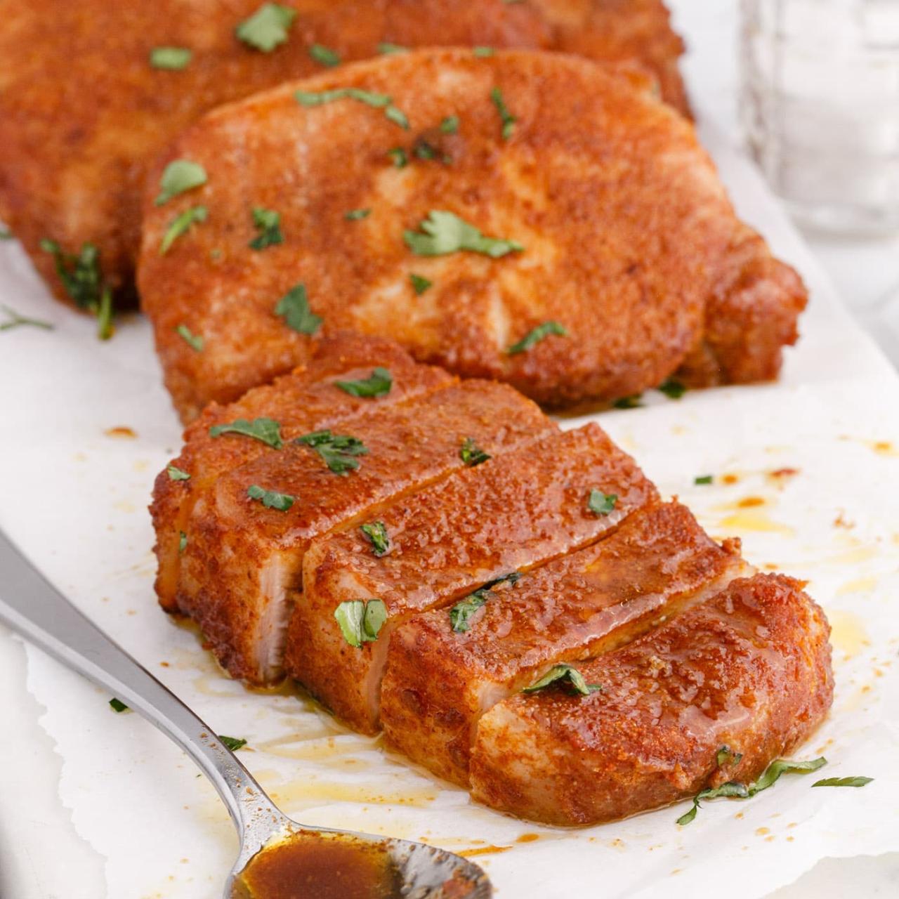 Baked Pork Chops - Amanda's Cookin' - Pork