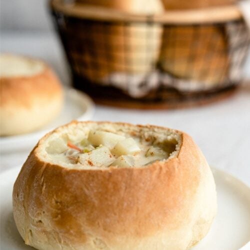 The BEST Homemade Bread Bowls Recipe (Simple Ingredients)