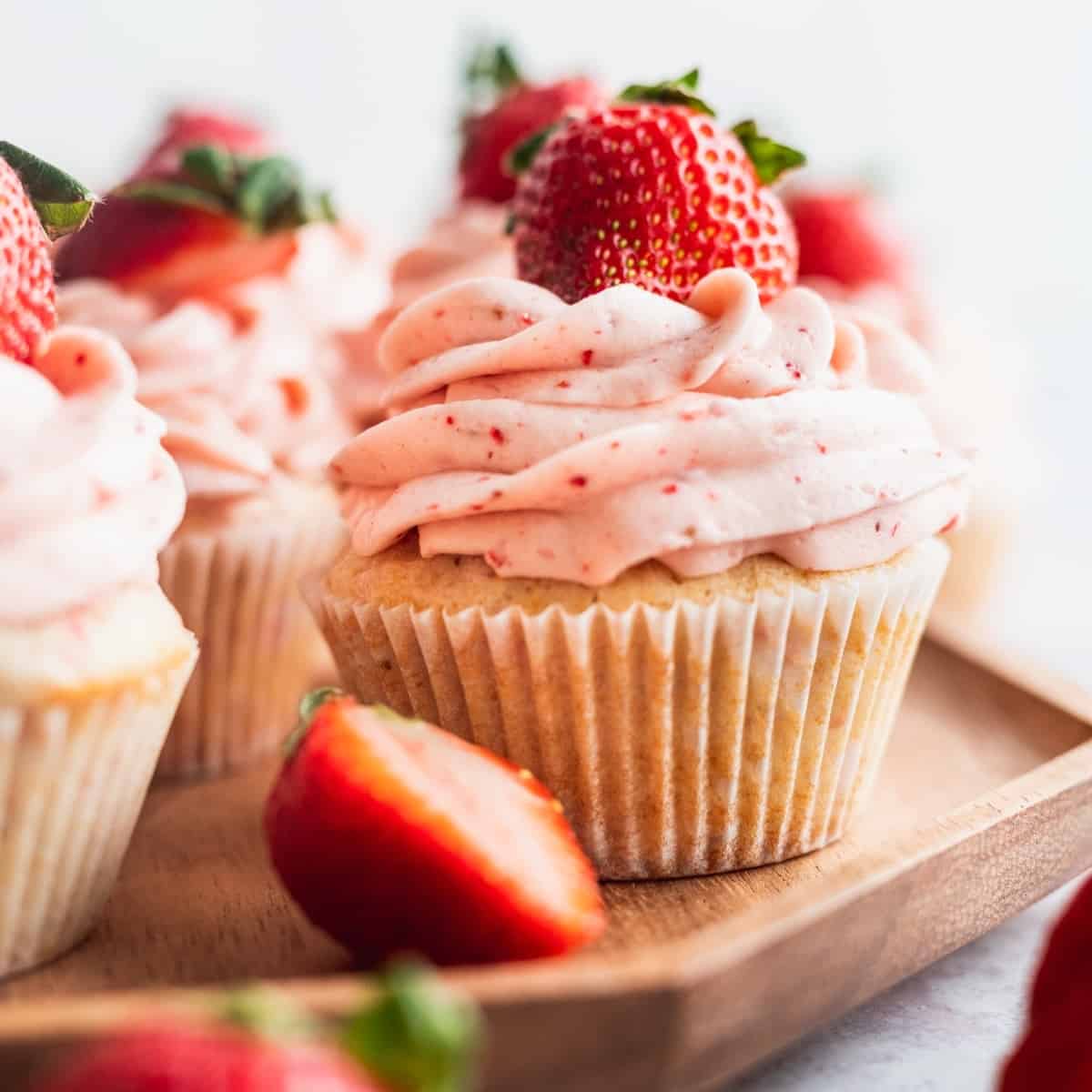 Strawberry Filled Cupcakes - Stephanie's Sweet Treats