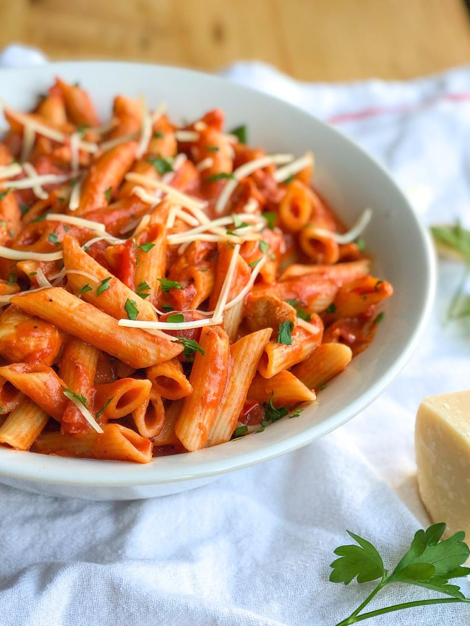 Chicken Penne Rosa - A Healthy Makeover