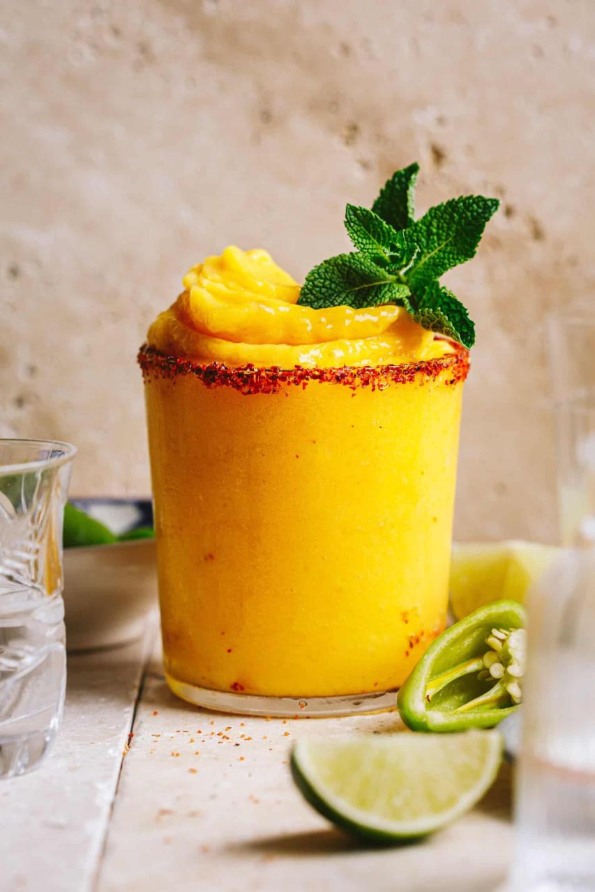 Frozen Mezcal Mango Margarita - Kalejunkie