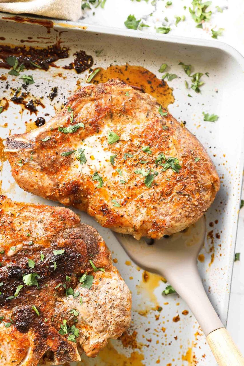 Easy (and Juicy!) Oven Baked Bone In Pork Chops - Real Simple Good