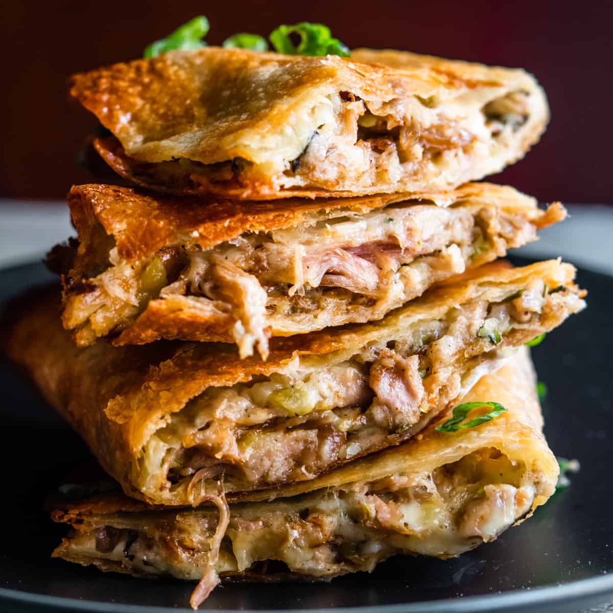 Easy Pulled Pork Quesadillas (Crispy, and cheesy!) - Pinch and Swirl