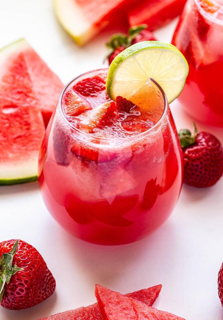Strawberry Watermelon Rosé Sangria - Recipe Runner