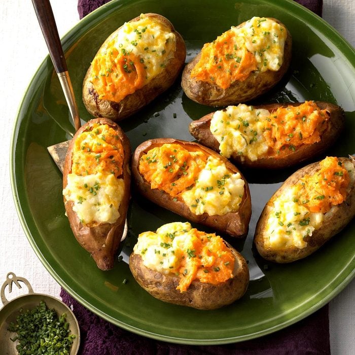 Two-Tone Baked Potatoes Recipe: How to Make It