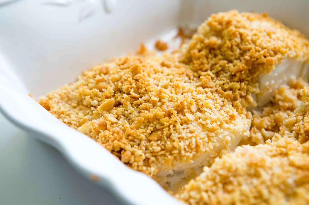Baked Cod with Ritz Cracker Top {SO Easy, SO Good}