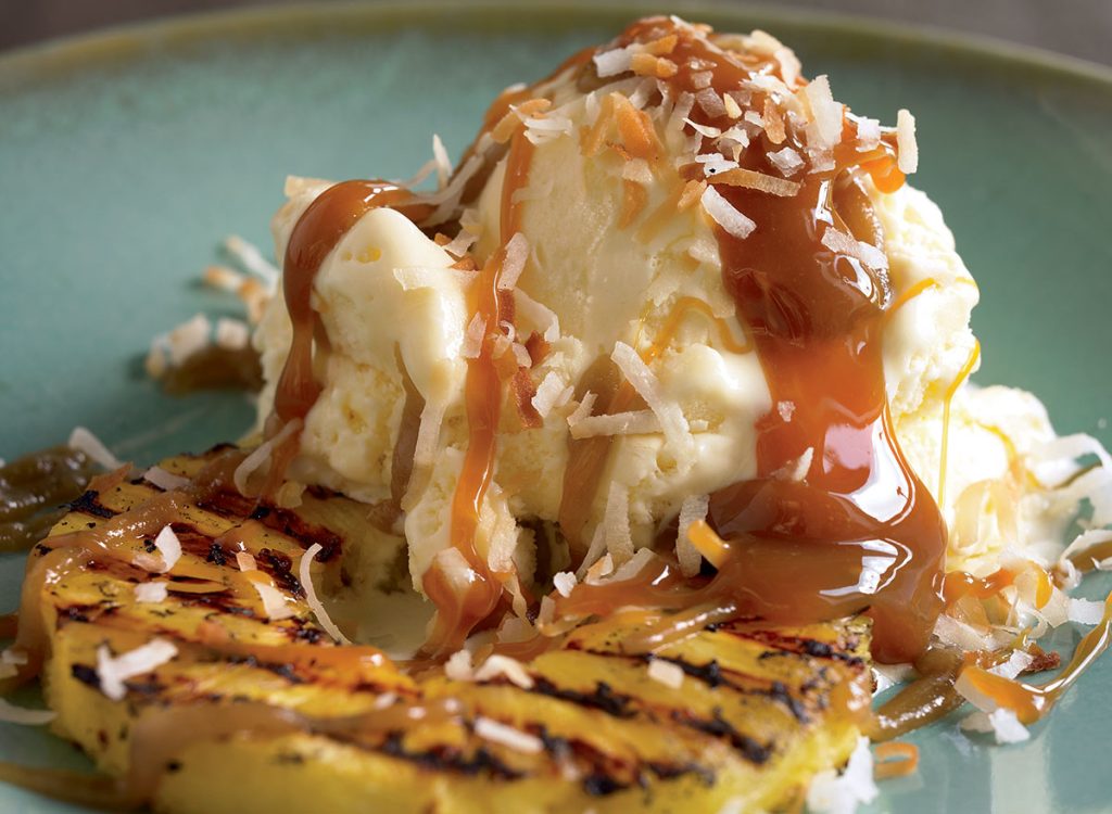 Grilled Pineapple Sundae With Rum Sauce Recipe — Eat This Not That